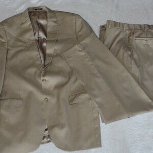Peter Millar 2 piece Blazer and Pants Men's 44T Beige Wool 2 Buttons
